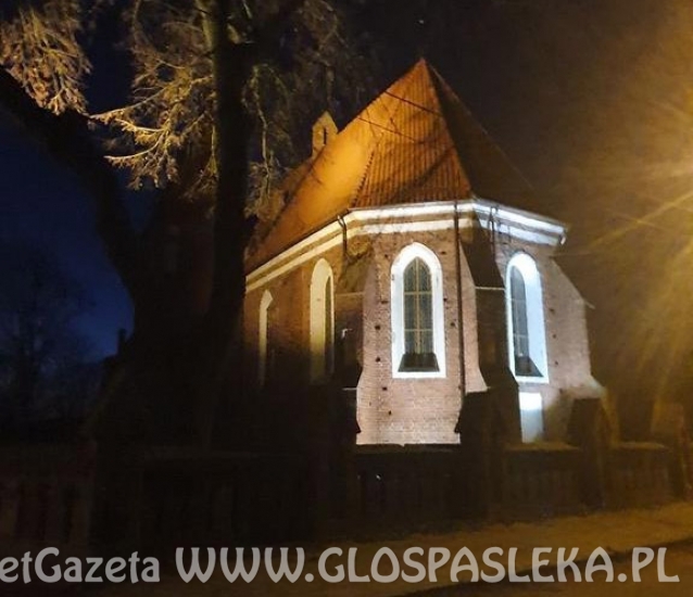 Iluminacja kościoła w Mariance i Zielonce Pasłęckiej