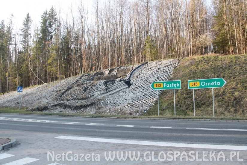 Osuwisko na drodze 513