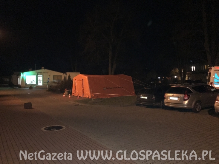 Namiot do wstępnego badania