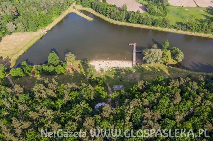 Jeziorko z lotu ptaka