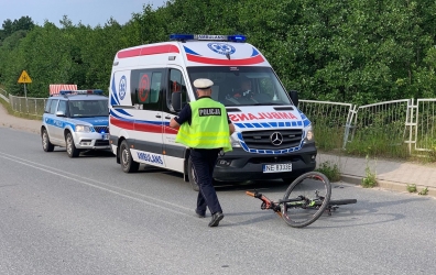 Potrącenie rowerzysty