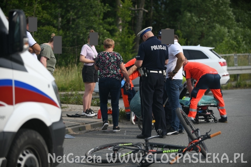 Potrącenie rowerzysty