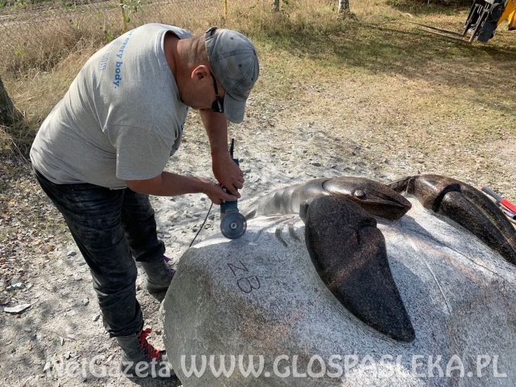 Kamienny rak pilnuje plaży