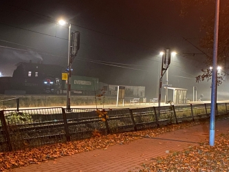 Dworzec wieczorową porą