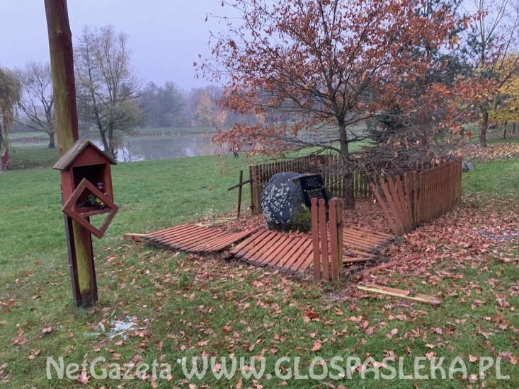 Zdewastowano miejsce wokół Dębu Papieskiego