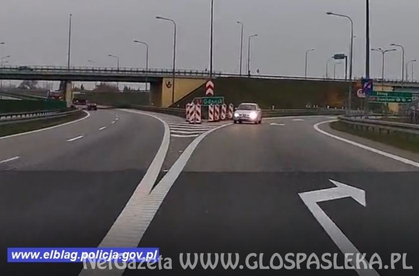 Wjechał pod prąd na S7 – szybka reakcja instruktora nauki jazdy uchroniła od tragedii