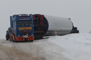 Montaż pierwszej siłowni wiatrowej