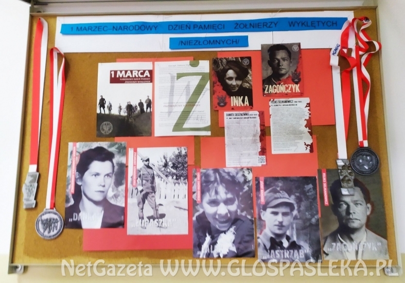 Kadeci ZSEiT Pasłęk  pamiętają o Żołnierzach Wyklętych