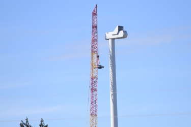 Wiatraki - montaż generatora