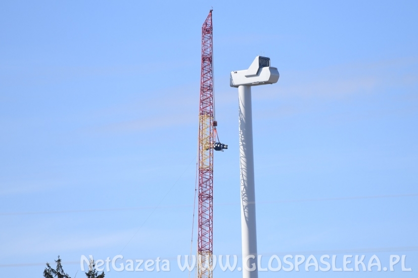 Wiatraki - montaż generatora