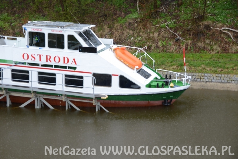 Awaria na pochylni Kąty