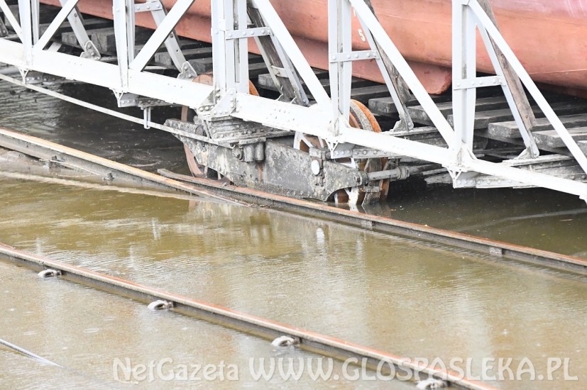 Awaria na pochylni Kąty