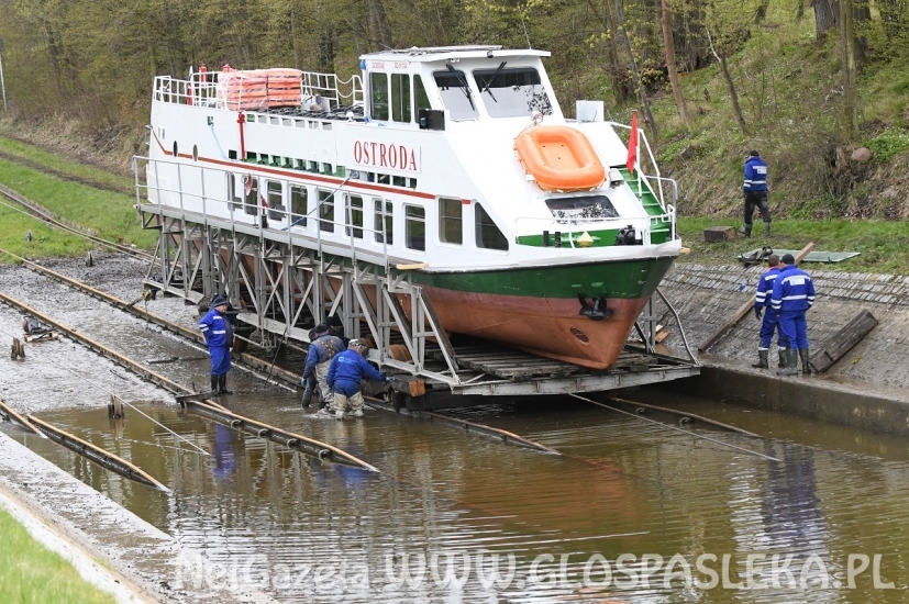 Awaria na pochylni Kąty
