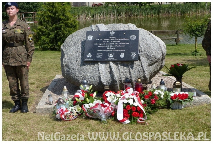 Uczczono pamięć pilota samolotu Mig - 29