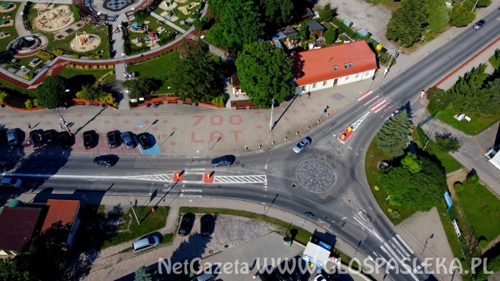 Pasłęk z lotu ptaka - lipiec 2021