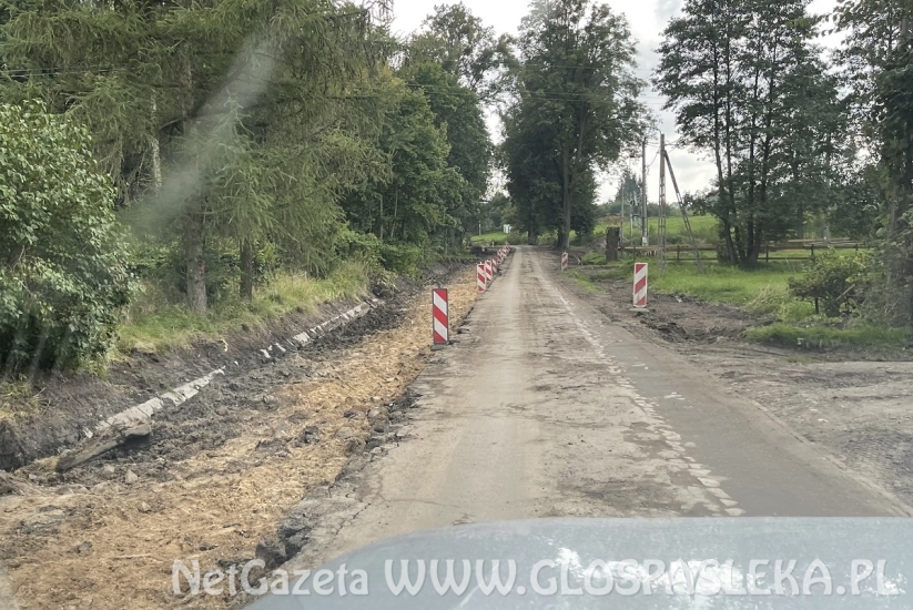 Remont drogi 505 do Młynar