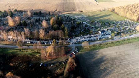 Cmentarz z lotu ptaka