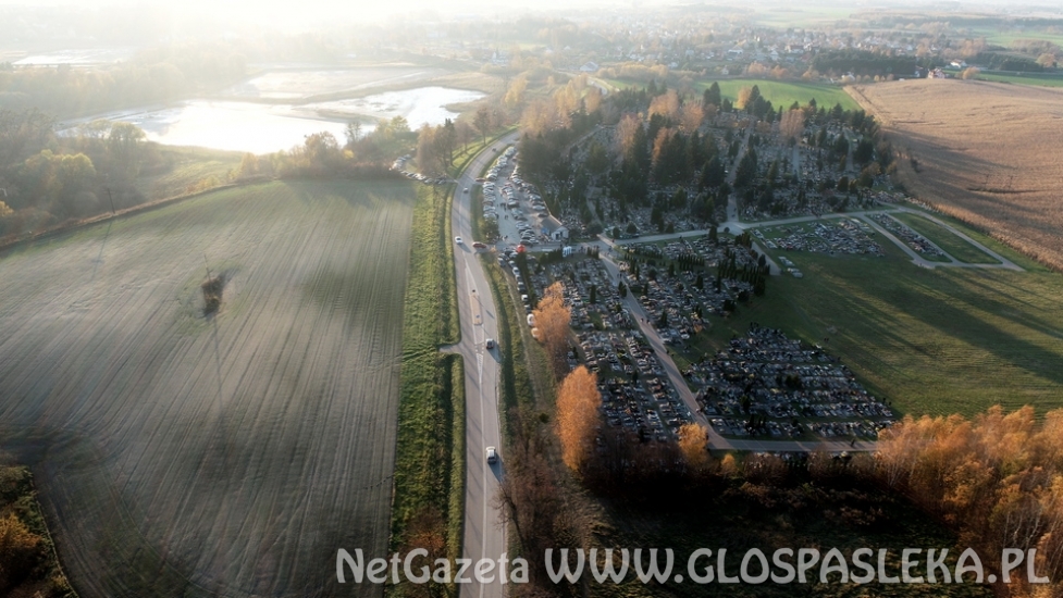 Cmentarz z lotu ptaka