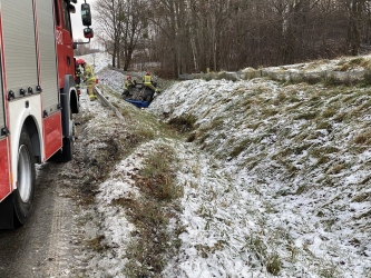 Wypadek na trasie do Ornety