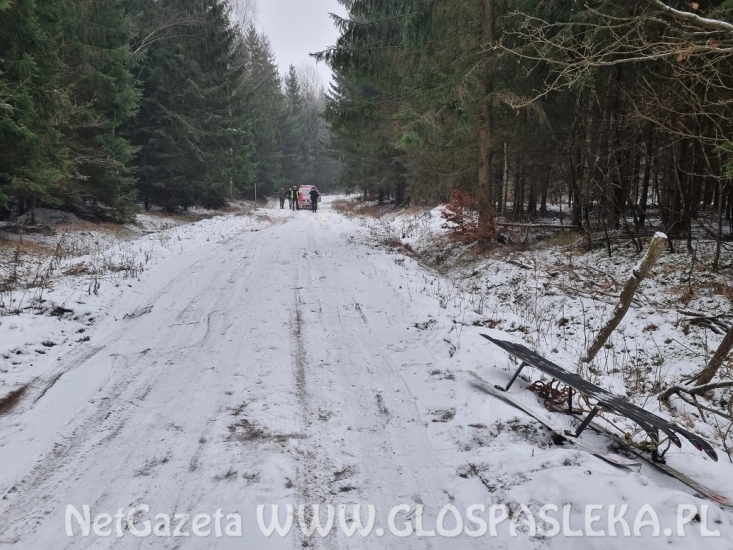 Wypadek podczas kuligu