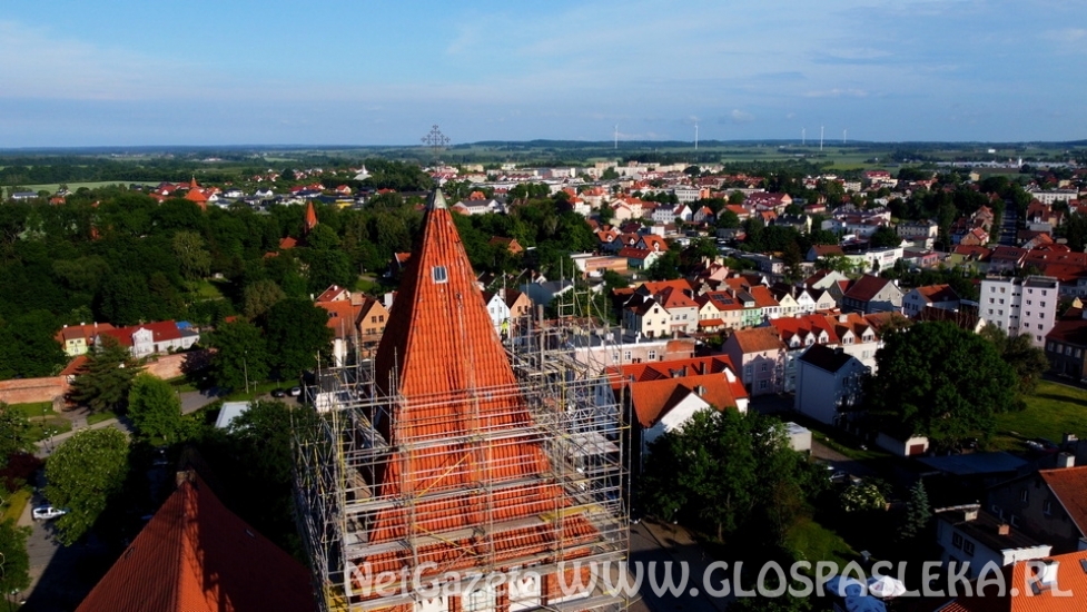 Remont wieży z lotu ptaka
