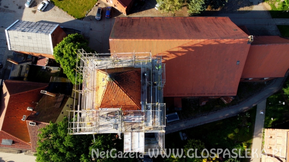 Remont wieży z lotu ptaka