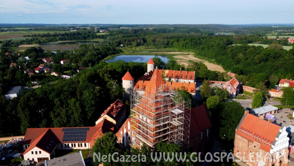 Remont wieży z lotu ptaka