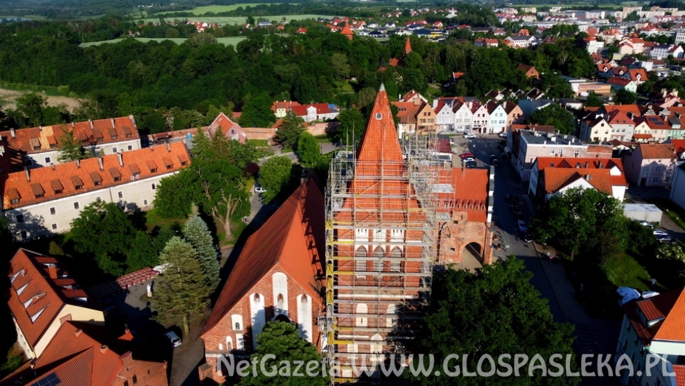 Remont wieży z lotu ptaka