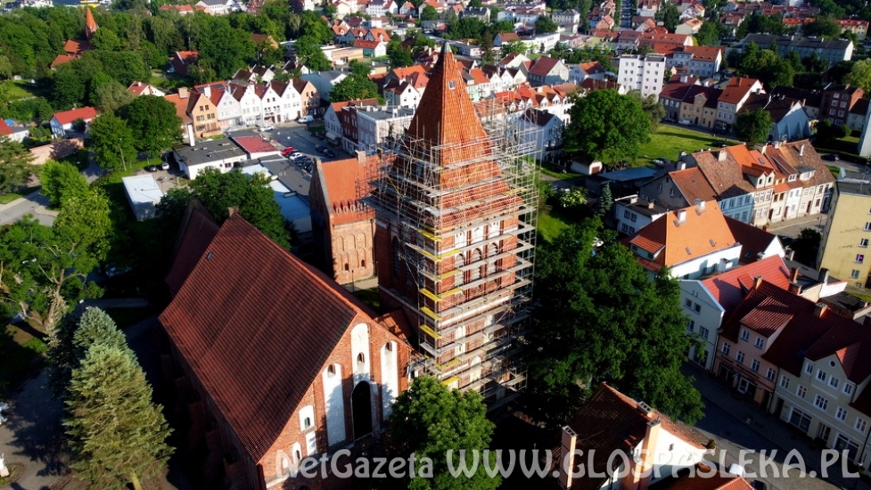 Remont wieży z lotu ptaka