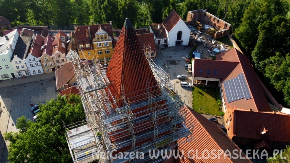 Remont wieży z lotu ptaka