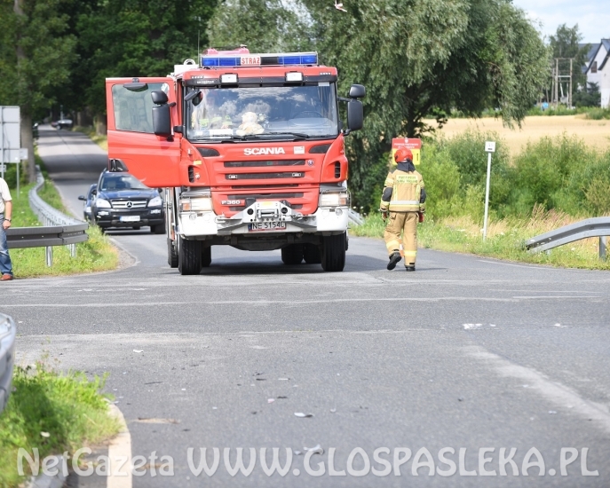 Kierowca mazdy wymusił pierwszeństwo