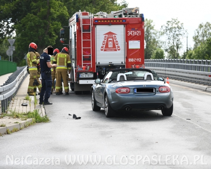 Kierowca mazdy wymusił pierwszeństwo