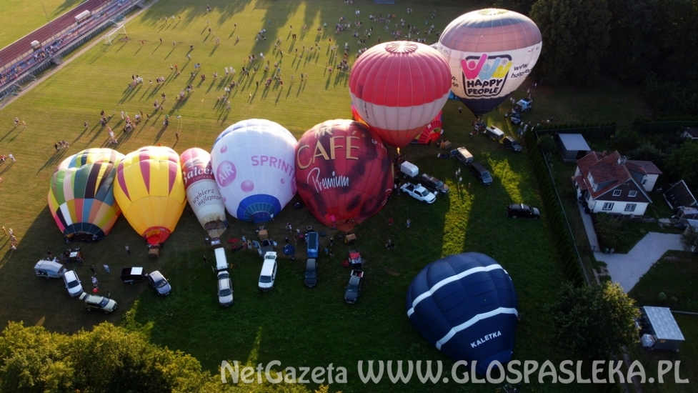 Balony startowały ze stadionu